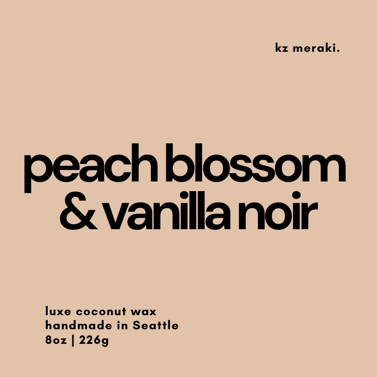 peach blossoms & vanilla noir