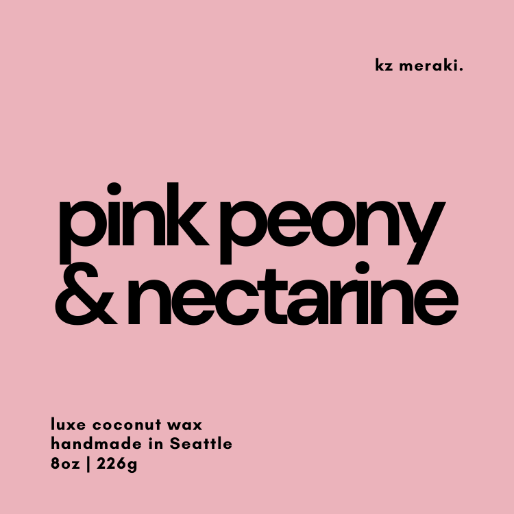 pink peony & nectarine