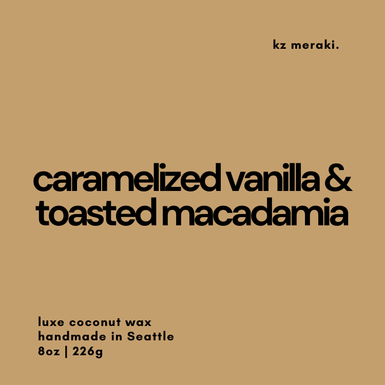 caramelized vanilla & toasted macadamia
