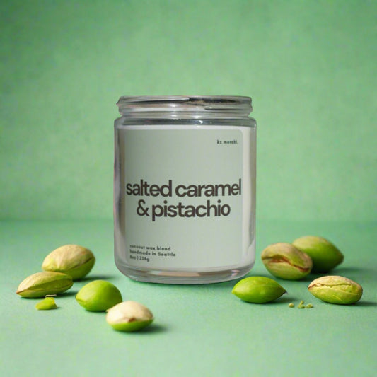 salted caramel & pistachio